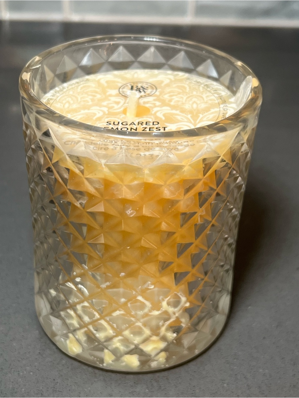 Bath & Body Works Sugared Lemon Zest Test Store Single Wick
